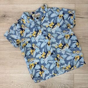 Pataloha Blue Lightweight Short Sleeve Button Down Shirt